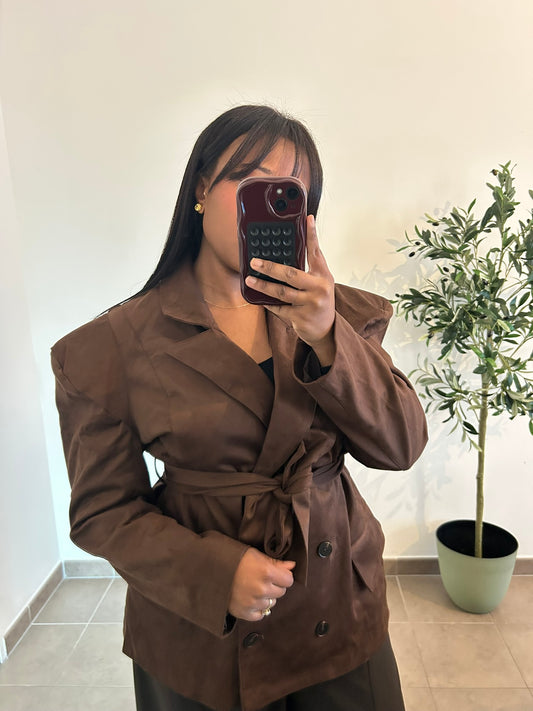 BLAZER EN SUEDINE
