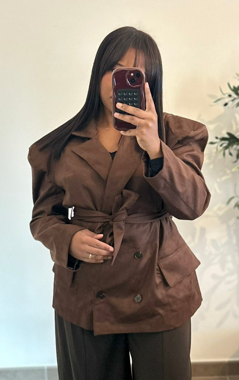 BLAZER EN SUEDINE